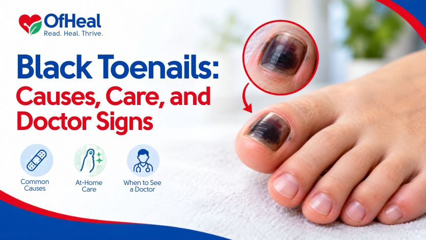 Black Toenails foot care tips for healthy nails