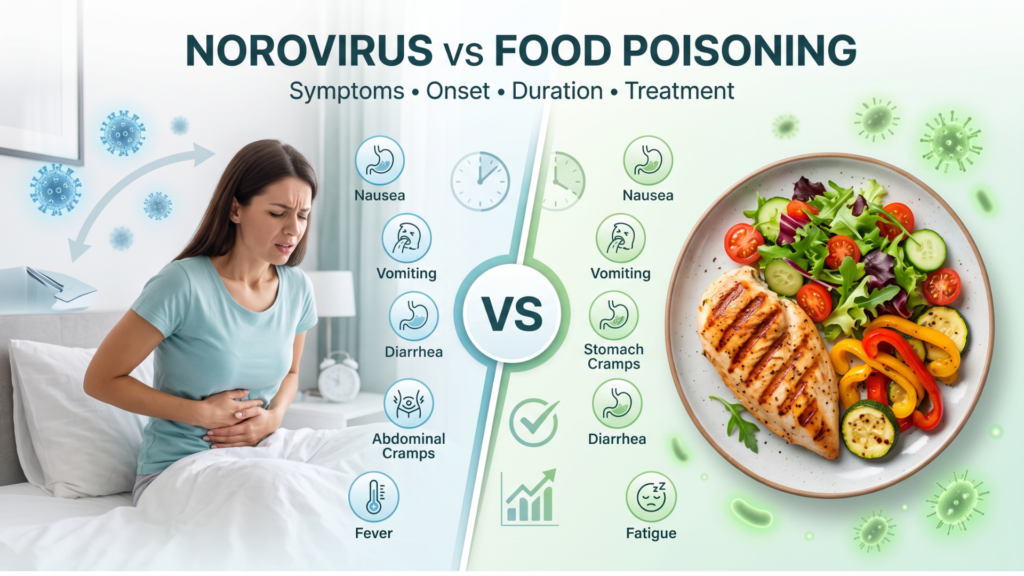 Norovirus vs. Food Poisoning: How To Tell the Difference